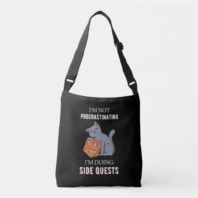 I'm Not Procrastinating I'm Doing Side Quests III Crossbody Bag (Front)