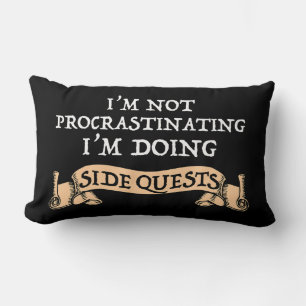 I'm Not Procrastinating - I'm Doing Side Quests Lumbar Cushion