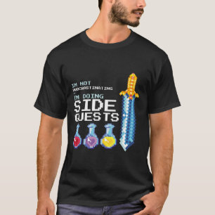 I'm Not Procrastinating I'm Doing Side Quests Mmog T-Shirt