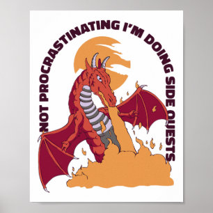 I'm Not Procrastinating I'm Doing Side Quests - Rp Poster