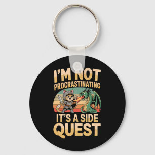 I'm Not Procrastinating It's A Side Quest Fun Rpg Key Ring