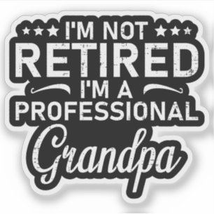 Im Not Retired Im A Professional Grandpa Gift