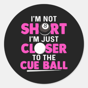 Im Not Short Classic Round Sticker