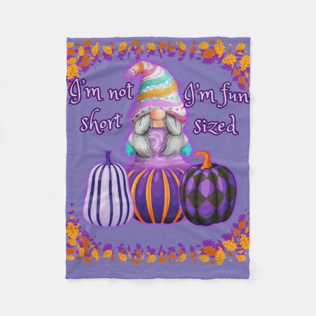 I'm not short, I'm fun sized Fleece Blanket (Front)
