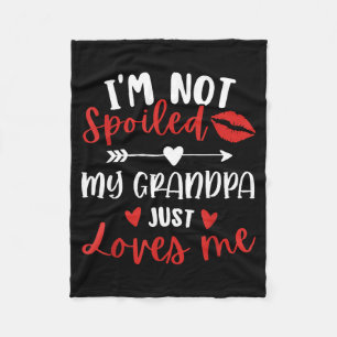 I'm Not Siled My Grandpa Loves Me Family Reunion M Fleece Blanket