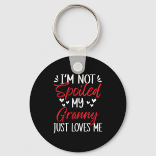 I'm Not Siled My Granny Loves Me Funny Child Famil Key Ring