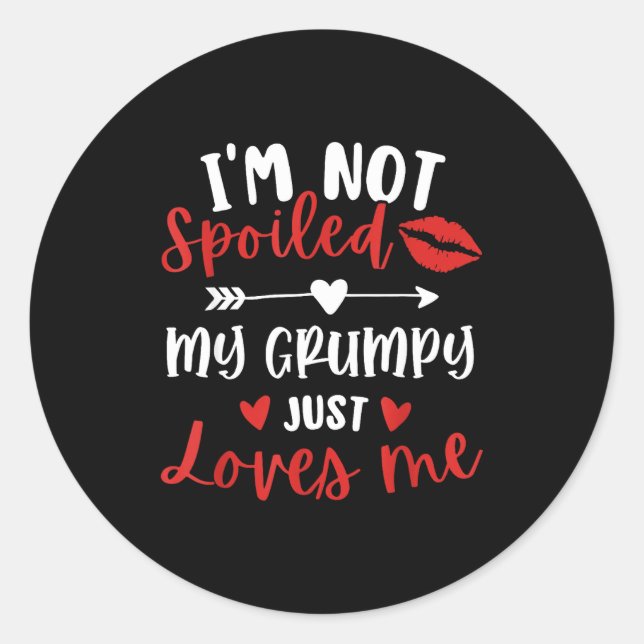 I'm Not Siled My Mpy Loves Me Family Reunion Match Classic Round Sticker (Front)