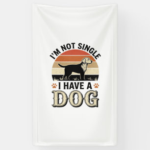 I'm Not Single I Have a Dog Vintage Shirt Design_1 Banner