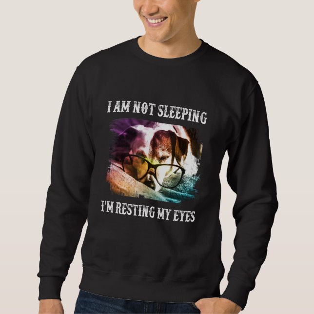 Im Not Sleeping Im Just Resting My Eyes Dad Tee (Front)