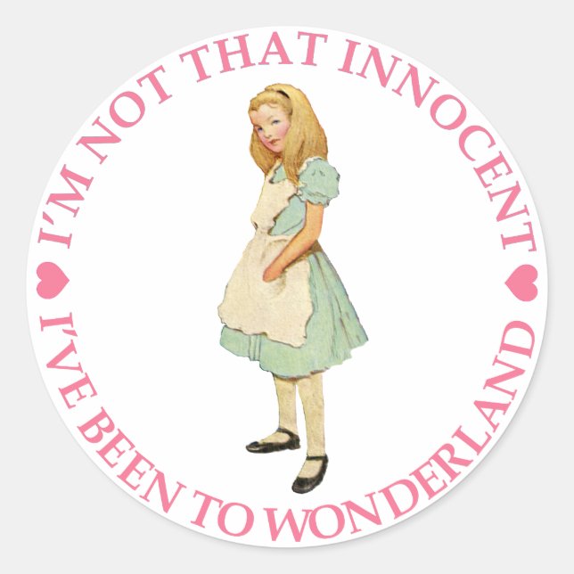 I'M NOT THAT INNOCENT CLASSIC ROUND STICKER (Front)