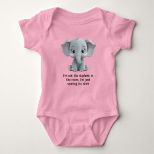 I'm Not the Elephant in the Room Baby Bodysuit
