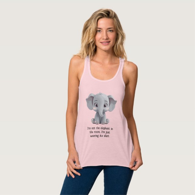 I'm Not the Elephant in the Room Singlet (Front Full)