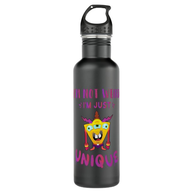 I'm not weird I'm just unique 710 Ml Water Bottle (Front)