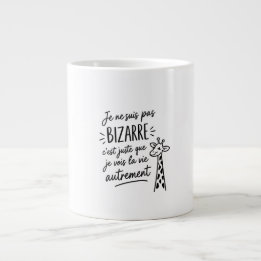 I'm not weird  large coffee mug