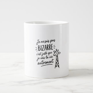 I'm not weird  large coffee mug