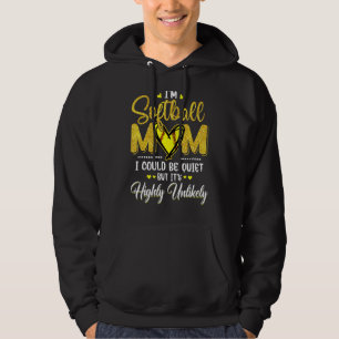 I'm Not Yelling This Is My Softball Mum Voice Soft Hoodie