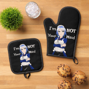 I'm Not Your Maid Oven Mitt & Pot Holder Set