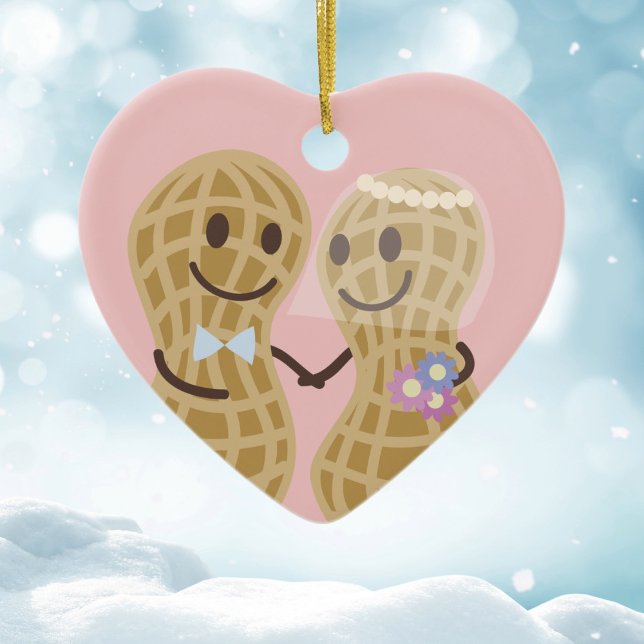 I'm Nuts About You Funny Love Quotes Ceramic Tree Decoration (Creator Uploaded)