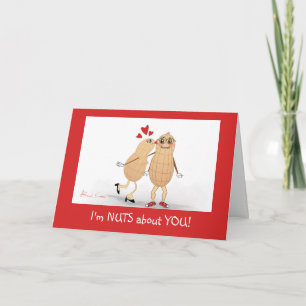 I'm Nuts about You - Valentine's Day Greeting Card