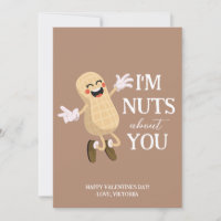 i'm nuts about you Valentine's peanuts humour