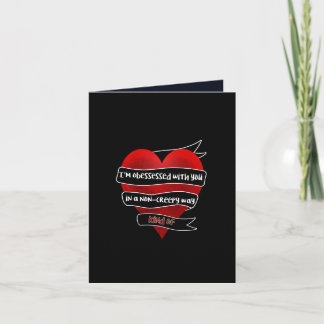 I'm Obsessed With You Modern Valentine Card