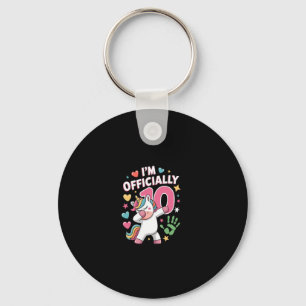 I'm Officially 10 Unicorn Dabbing 10 Birthday Girl Key Ring