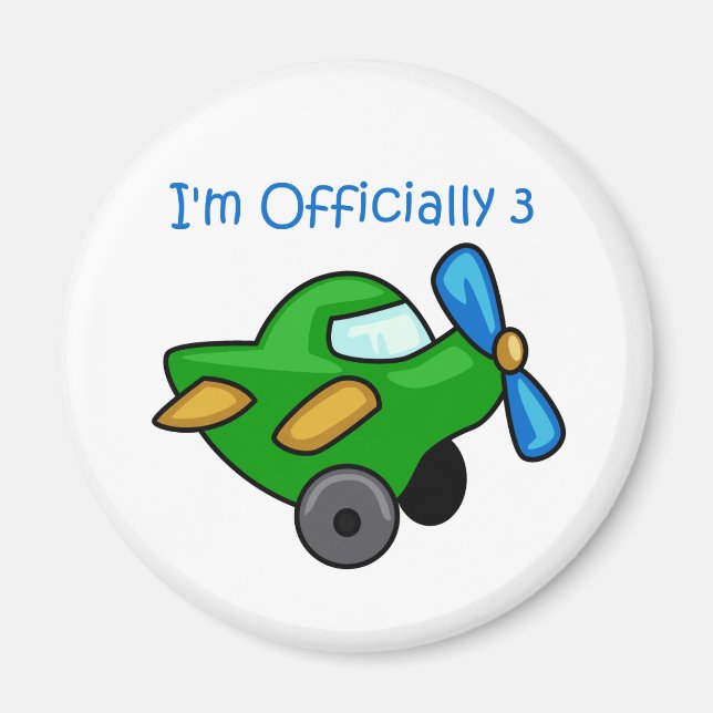 I'm Officially 3, Jet Plane Magnet (Front)