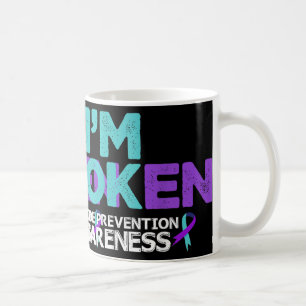 Im Ok Im Broken Suicide Prevention Awareness Semic Coffee Mug
