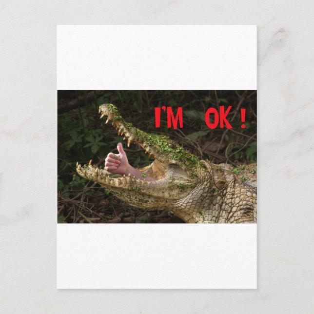 I'm ok ! postcard (Front)