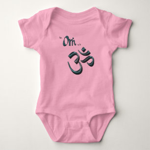 I'm Om-ish Om Symbol Aum Buddhist/Hindu Symbol Baby Bodysuit