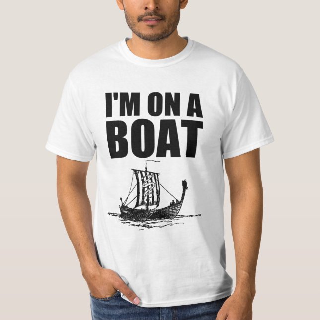Im on a Boat Senior Shirt (Front)