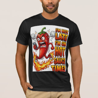 I'm On Hot Sauce Time Funny T-Shirt | Spicy Chilli