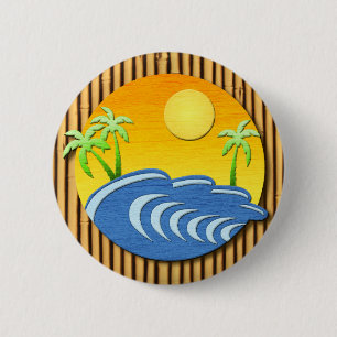 I'm On Island Time 6 Cm Round Badge