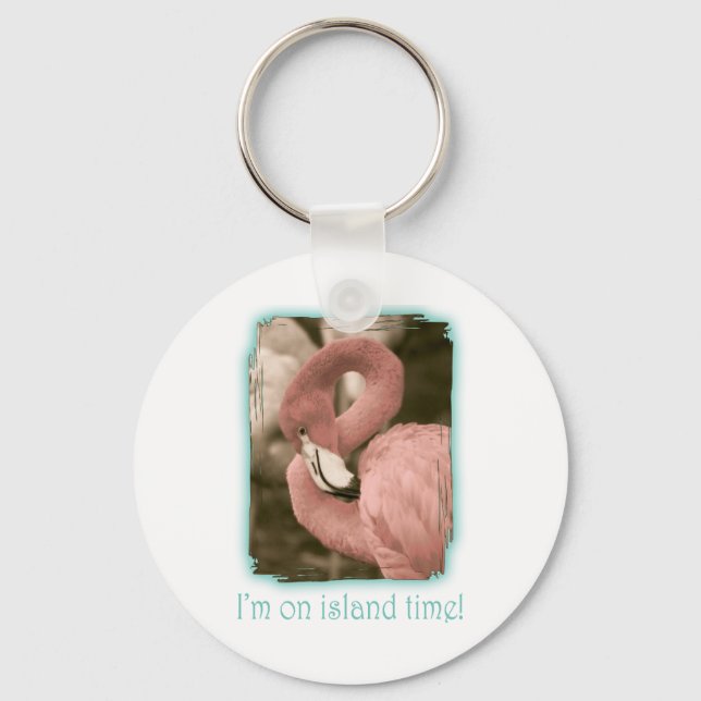 I'm on Island Time Key Ring (Front)
