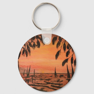 I'm on Island Time Key Ring