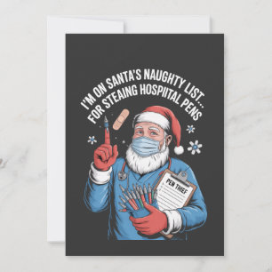 I'm on Santa naughty list for stealing hospital Announcement