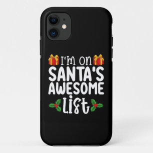 I'm On Santa's Awesome List Nice Naughty Christmas Case-Mate iPhone Case