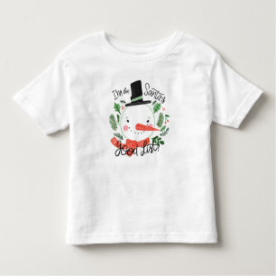 I'm on Santa's Good List Snowman Toddler T-shirt