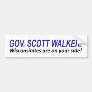 I'm on Scott Walker's Side Bumper Sticker