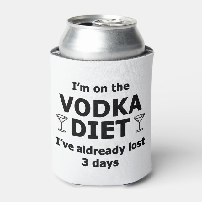 I'm On The Vodka Diet Can Cooler (Can Front)
