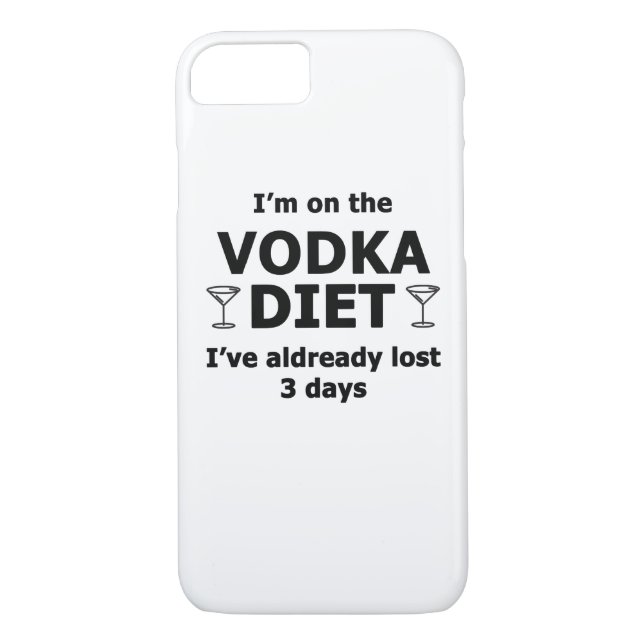 I'm On The Vodka Diet Case-Mate iPhone Case (Back)