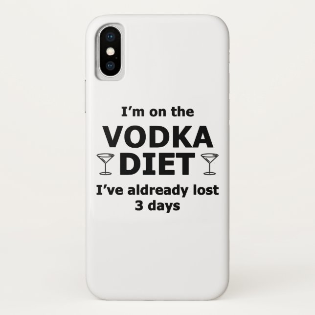 I'm On The Vodka Diet Case-Mate iPhone Case (Back)