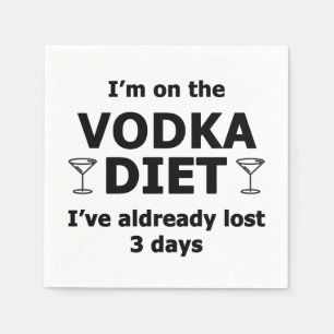 I'm On The Vodka Diet Napkin