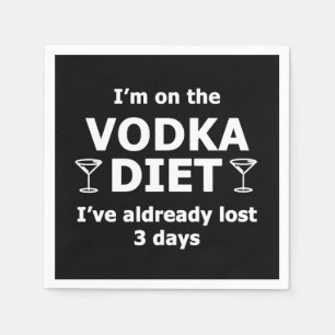 I'm On The Vodka Diet Napkin