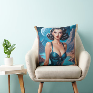 I'm On Vacation AI Concept Art by Xzendor7 Cushion
