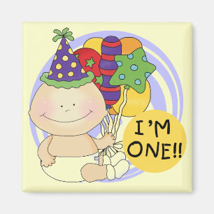 I'm ONE Birthday Tshirts and Gifts Magnet