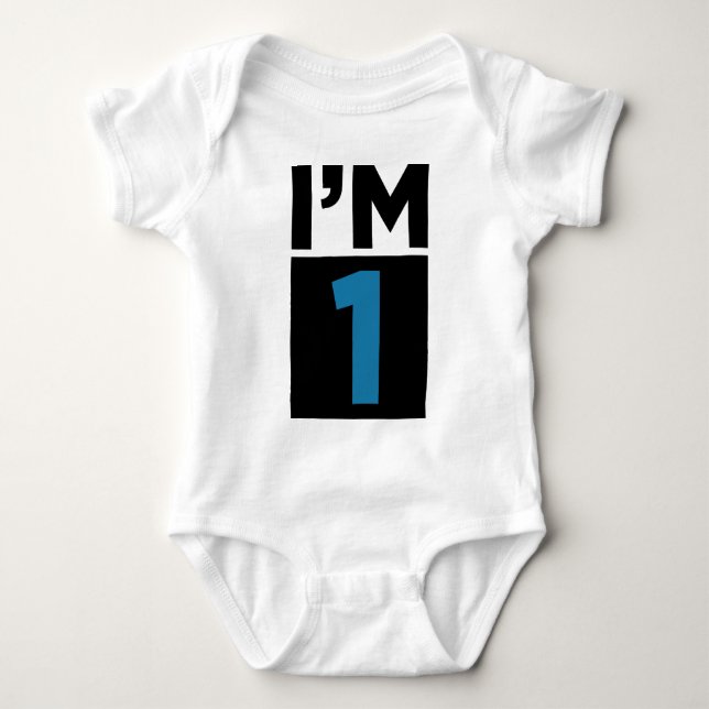 I'm One Blue First Birthday Shirt (Front)