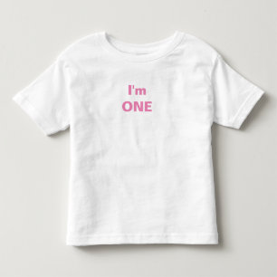 I'm one customised kids t-shirt