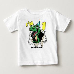 I'm One Dinosaur Rip Baby T-Shirt