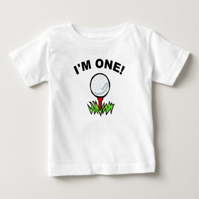 I'm One Golf Baby T-Shirt (Front)